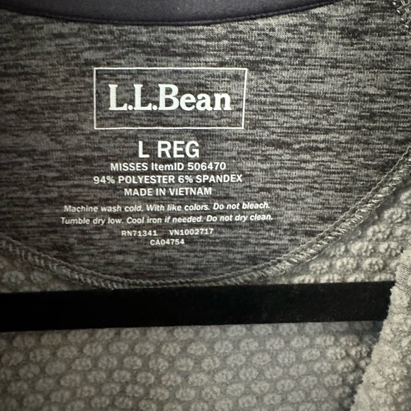 LL Bean classic ladies fleece pullover size large - Picture 6 of 7